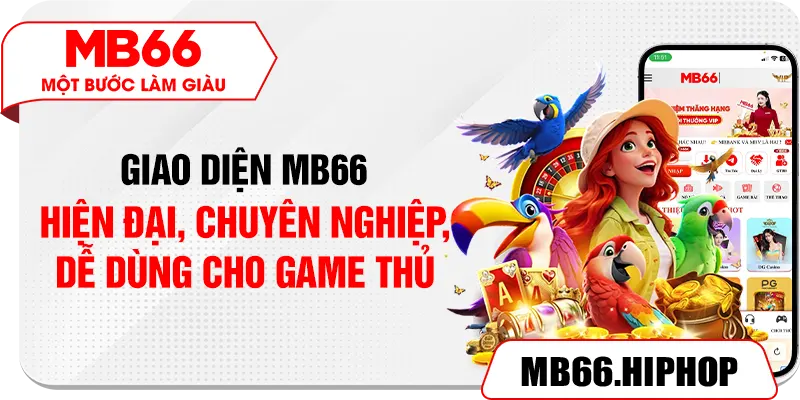 Giao diện MB66 hiện đại, chuyên nghiệp, dễ dùng cho game thủ
